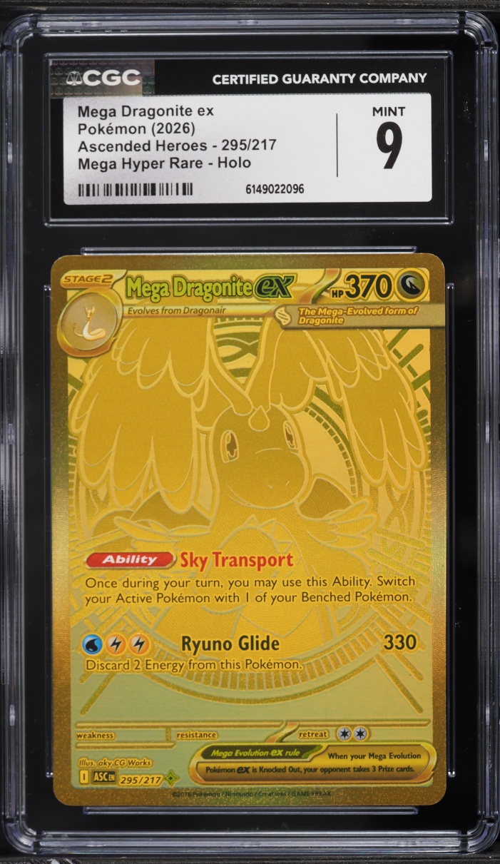 2026 Pokemon Mega Evolution Ascended Heroes MHR Mega Dragonite Ex #295 CGC 9 MINT