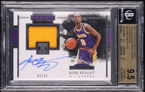 2017-18 Panini Flawless Emerald Kobe Bryant PATCH AUTO /5 #VP-KB