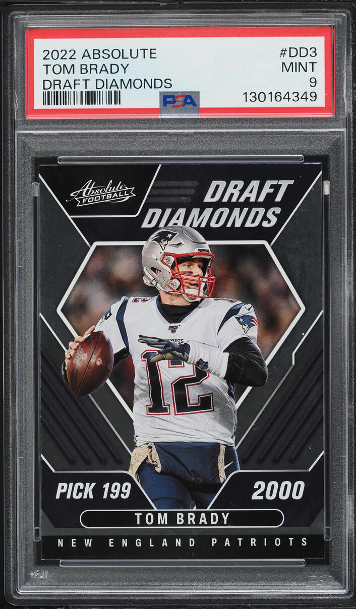 2022 Absolute Draft Diamonds Tom Brady #DD-3 PSA 9 MINT