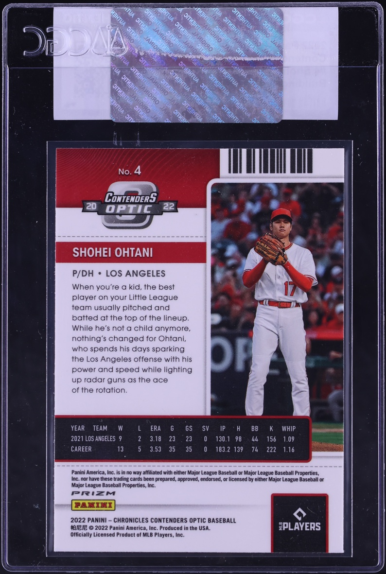 2022 Panini Chronicles Contenders Optic Building Blocks Shohei Ohtani #4 CGC AUTH