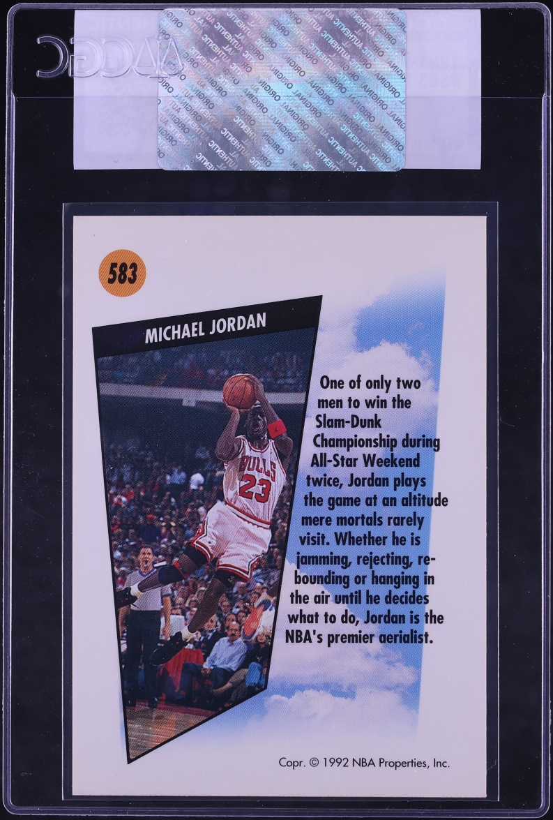 1991 Skybox Basketball Michael Jordan #583 CGC AUTH