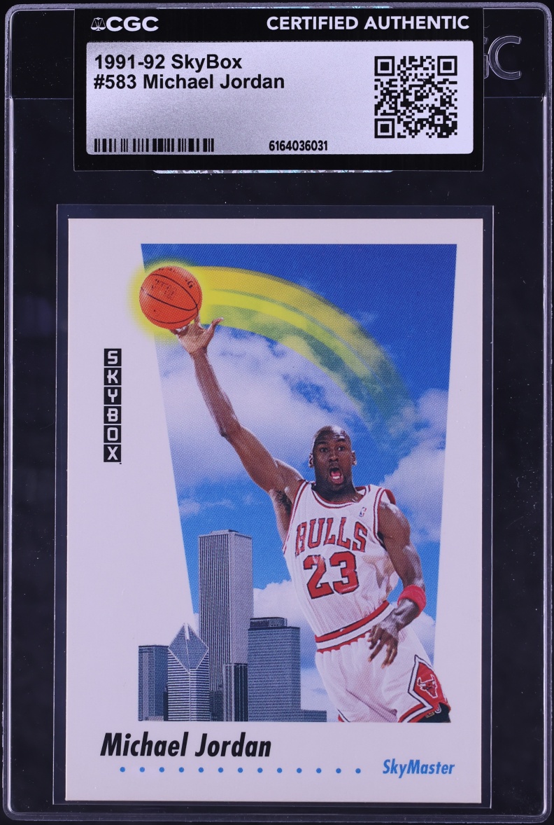 1991 Skybox Basketball Michael Jordan #583 CGC AUTH