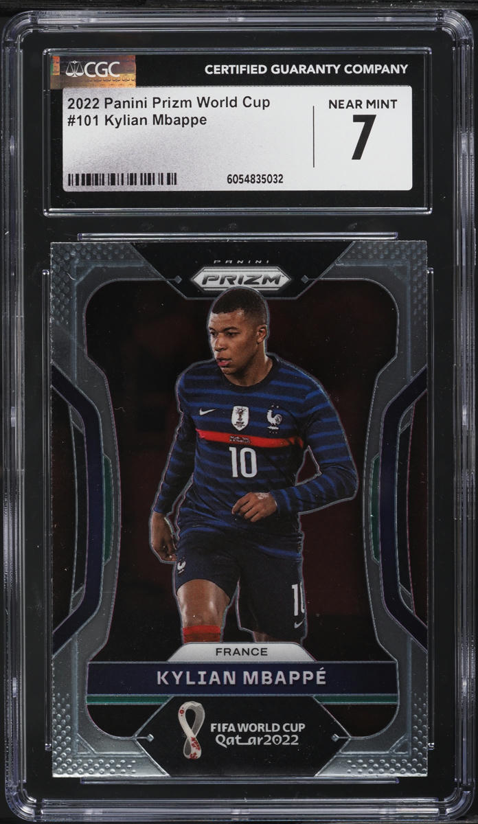 2022 Panini Prizm World Cup Kylian Mbappe #101 CGC 7 NRMT