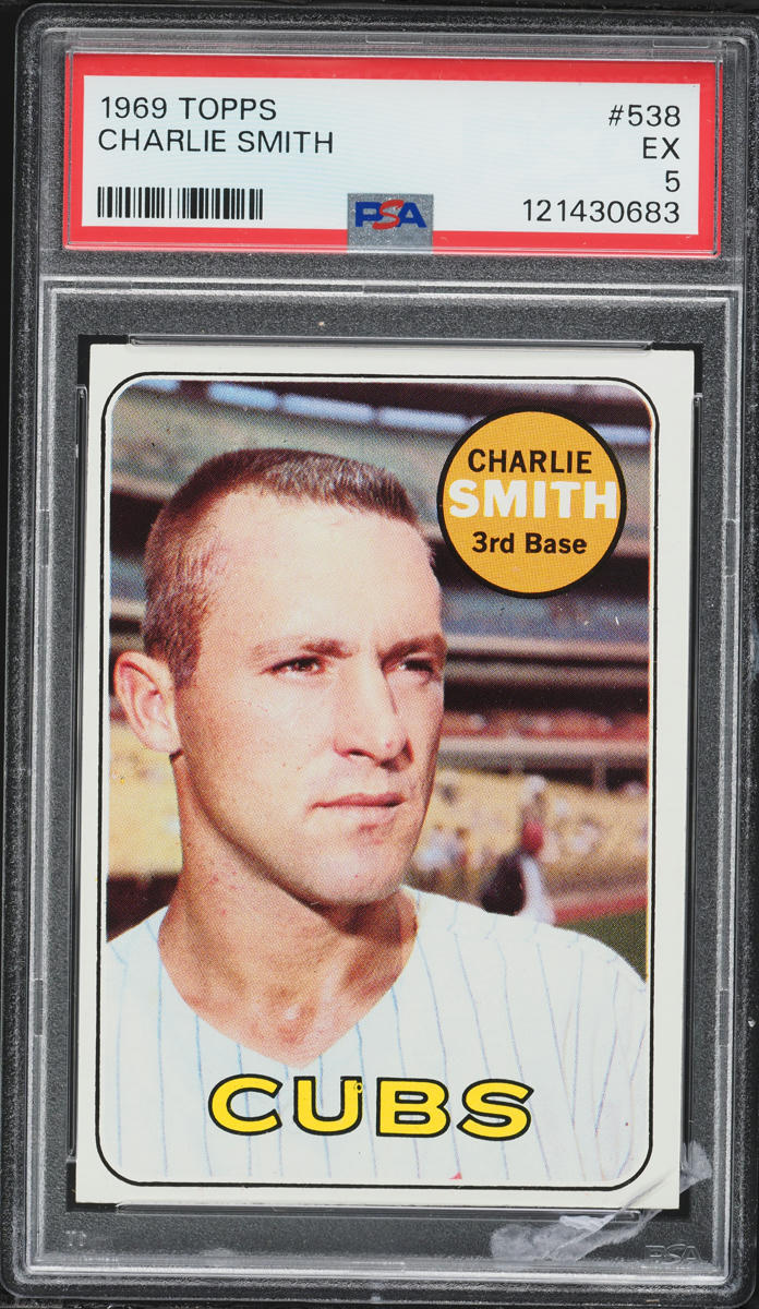 1969 Topps Charlie Smith #538 PSA 5 EX