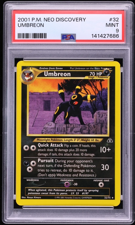 2001 Pokemon Neo Discovery Umbreon #32 PSA 9 MINT