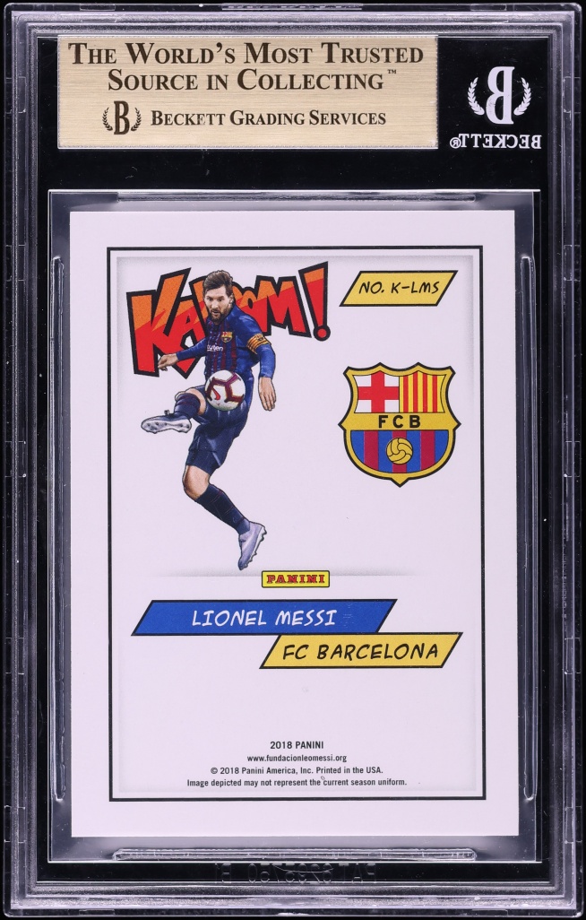 2018 Panini Kaboom! Lionel Messi #K-LMS BGS 9.5 GEM MINT