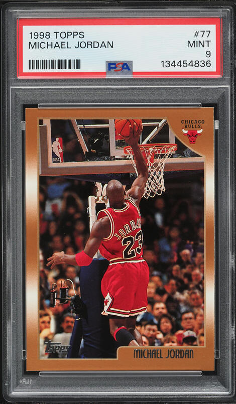 1998 Upper Deck Ionix Reciprocal Michael Jordan /750 #R1 PSA 8 NM