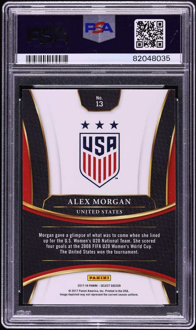 2017 Select Soccer Alex Morgan #13 PSA 10 GEM MINT
