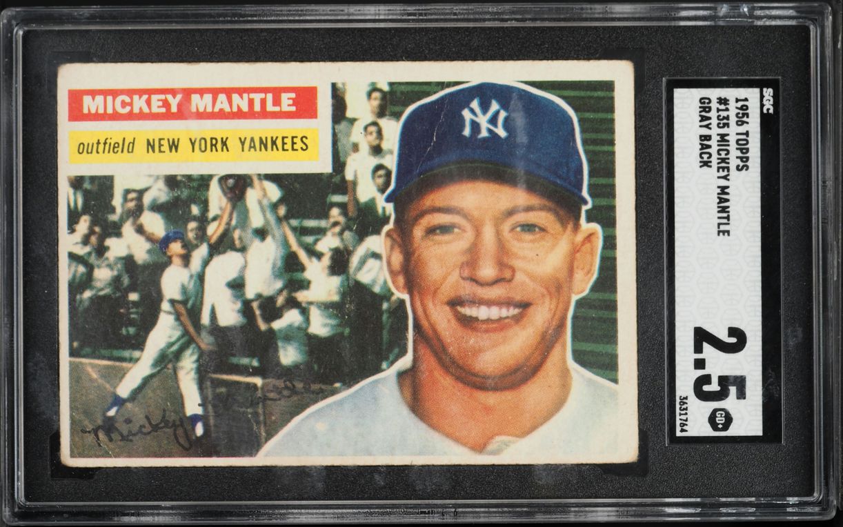 1956 Topps Mickey Mantle #135 SGC 2.5 GD+