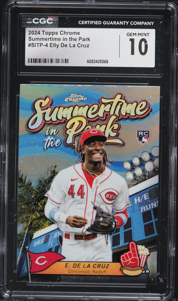 2024 Topps Chrome Summertime In The Park Elly De La Cruz ROOKIE #SITP-4 CGC 10 GEM MINT