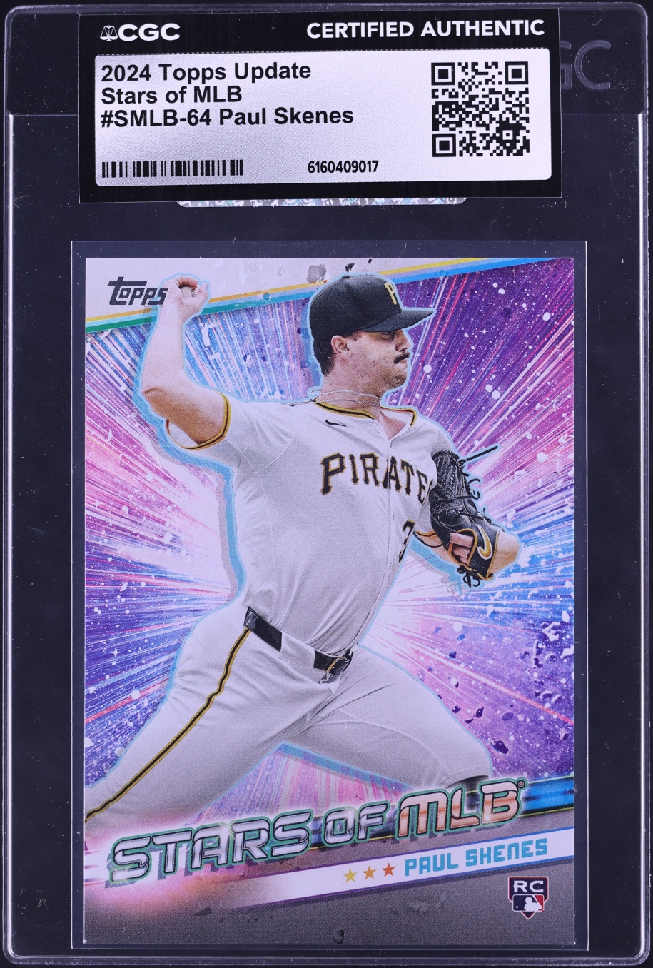 2024 Topps Update Stars Of MLB Paul Skenes ROOKIE #SMLB-64 CGC AUTH