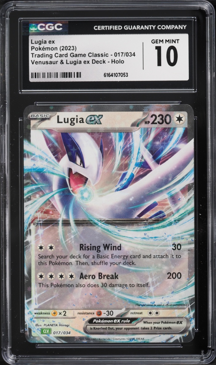 2023 Pokemon TCG Classic Collection Holo Lugia EX #17 CGC 10 GEM MINT