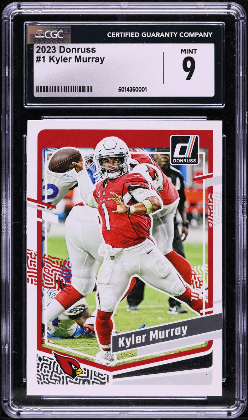 2023 Donruss Football Kyler Murray #1 CGC 9 MINT