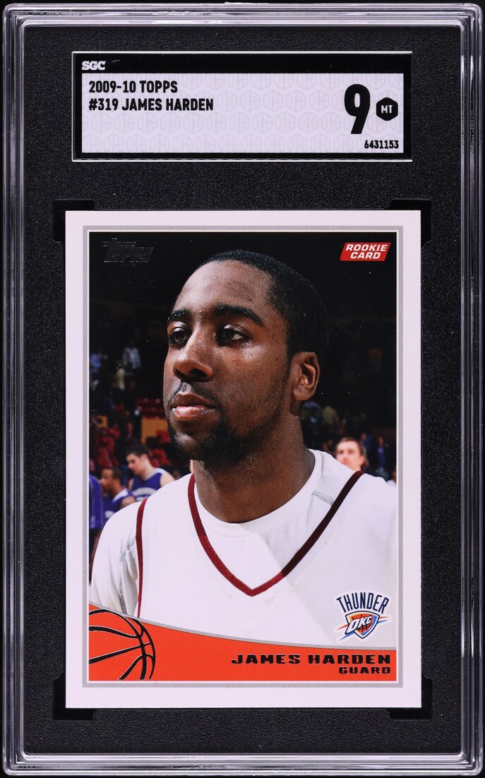 2009 Topps Basketball James Harden ROOKIE #319 SGC 9 MINT