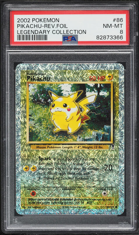 2002 Pokemon Legendary Collection Reverse Holo Eevee #74 PSA 9