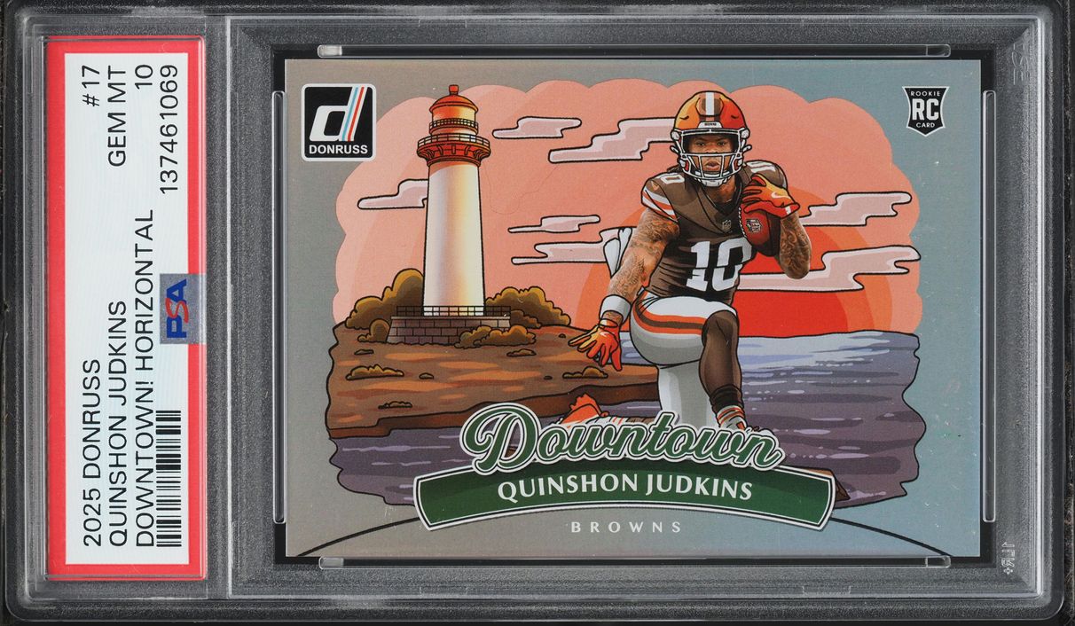 2025 Donruss Downtown! Horizontal Quinshon Judkins ROOKIE #17 PSA 10 GEM MINT
