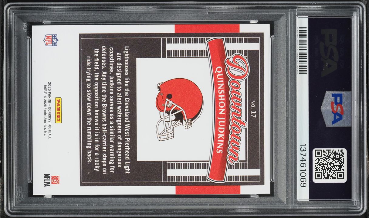 2025 Donruss Downtown! Horizontal Quinshon Judkins ROOKIE #17 PSA 10 GEM MINT