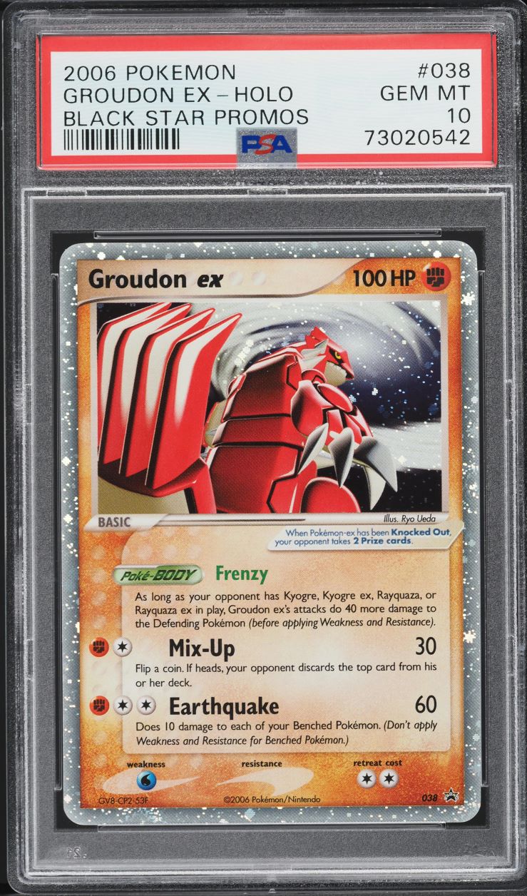 2006 Pokemon EX Black Star Promo Holo Groudon ex #38 PSA 10 GEM MINT