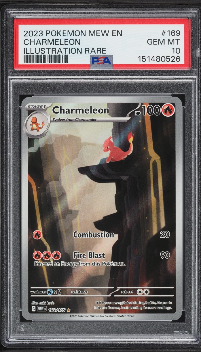 2023 Pokemon Scarlet & Violet 151 IR Charmeleon #169 PSA 10 GEM MINT