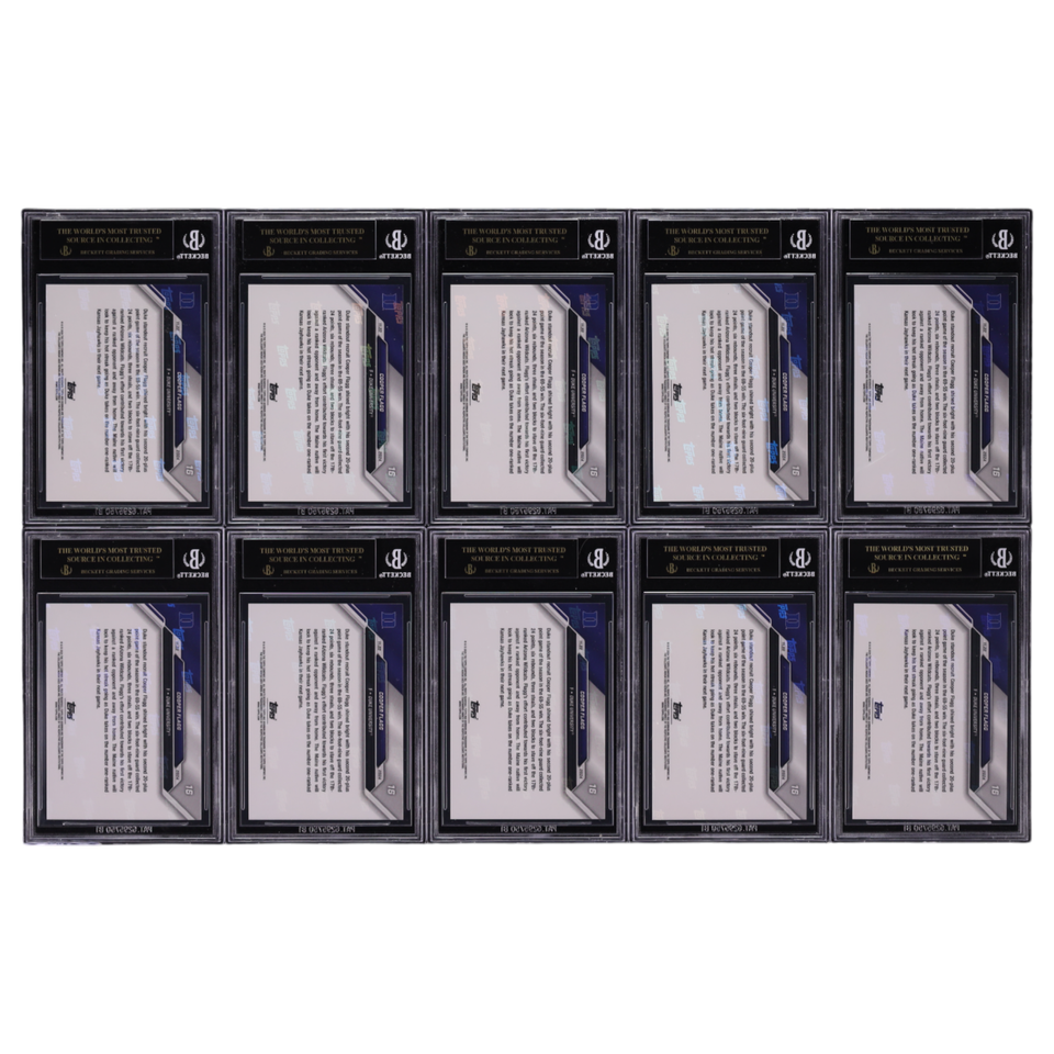Lot(10) 2024 Bowman University Now Cooper Flagg RC #16 ALL BGS 10 BLACK LABEL