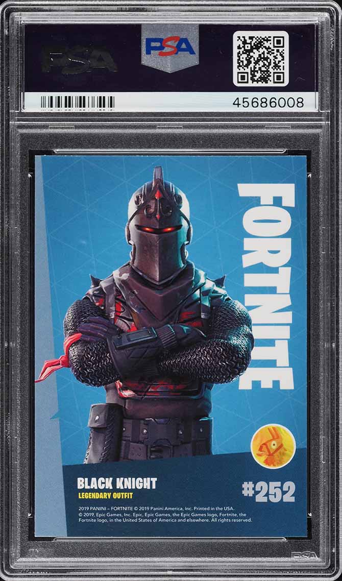 2019 Panini Fortnite Series 1 Crystal Shard Black Knight #252 PSA 10 GEM MINT