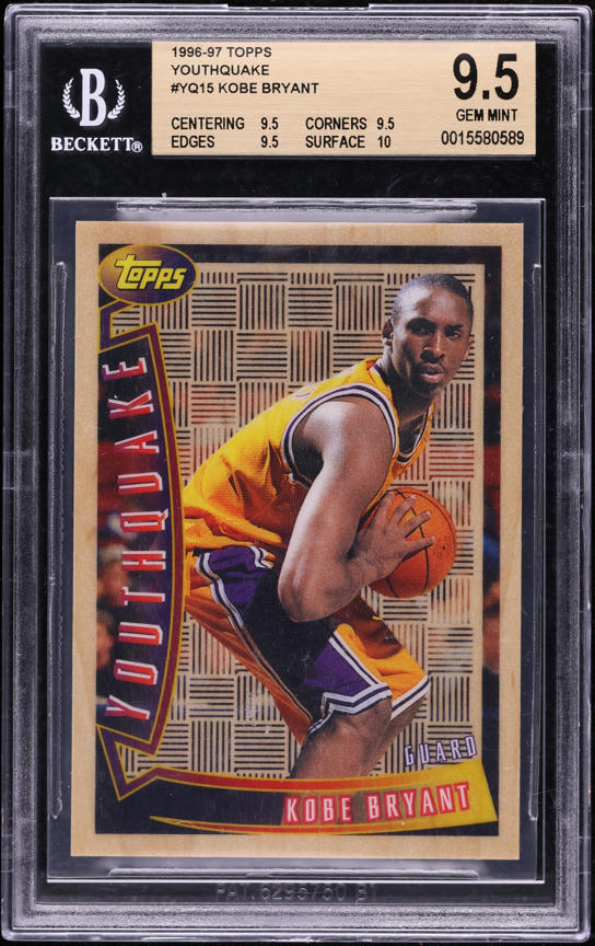 1996 Topps Chrome Kobe Bryant ROOKIE #138 PSA 10 GEM MINT on
