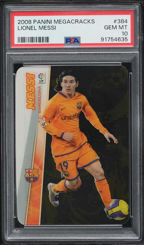 Carte à Collectionner Lionel Messi 2007 MUNDI CROMO - #758, Notée PSA 8