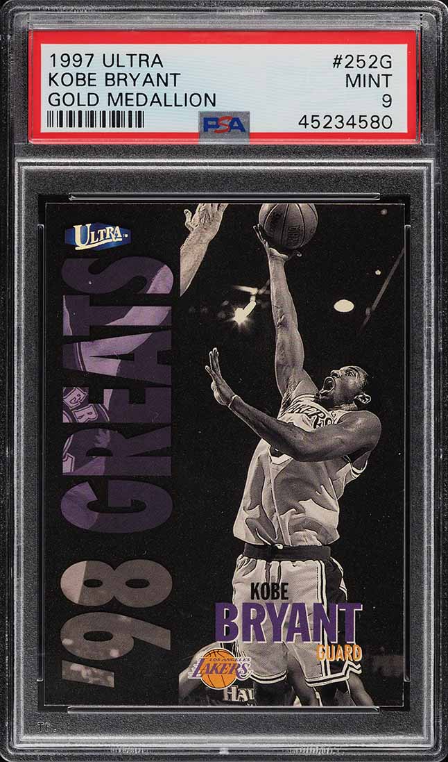 レア【PSA8】 1997 Ultra Gold Medallion Kobe Kobe-Bryant-Rookie-Card-1996-