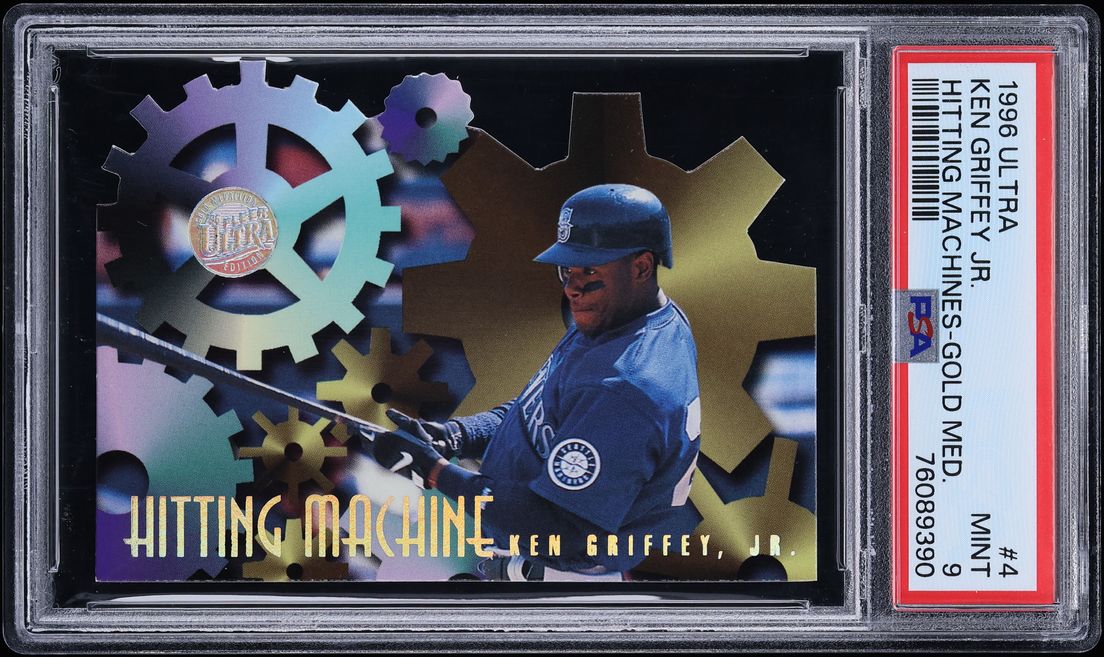 1996 Ultra Hitting Machine Gold Medallion Ken Griffey Jr. #4 PSA 9 MINT