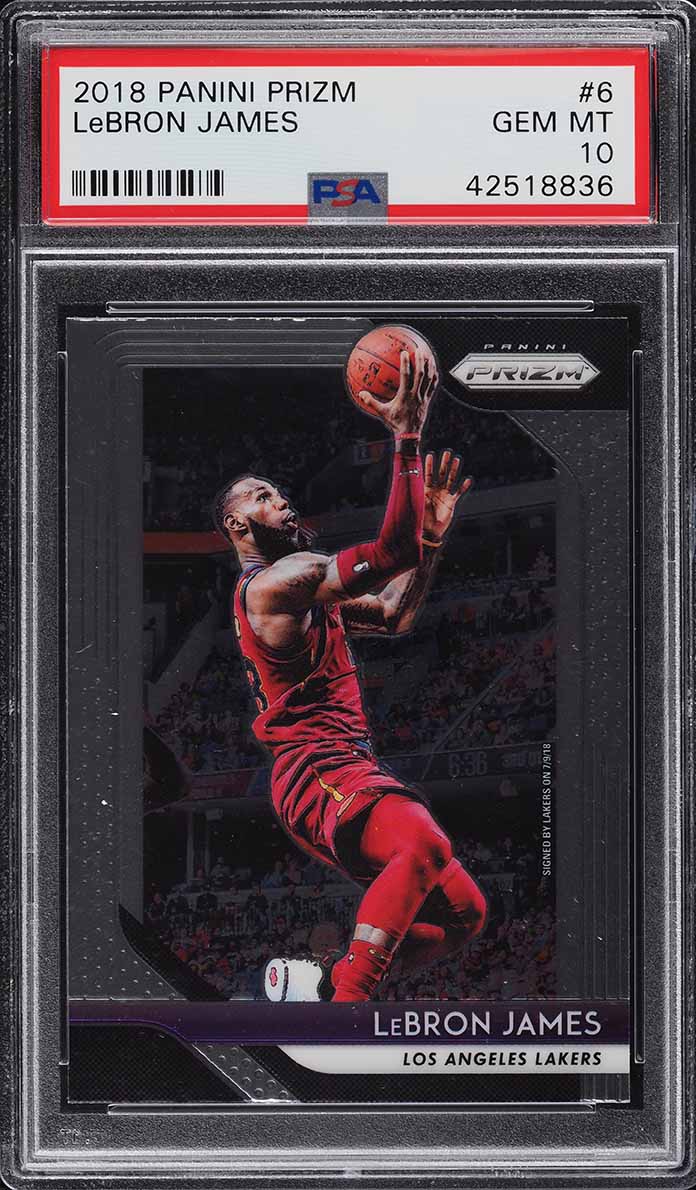 2018 Panini Prizm LeBron James #6 PSA 10 GEM MINT