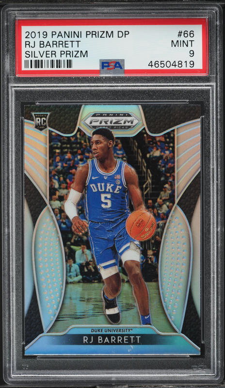 2019 Panini Prizm Blue Prizm RJ Barrett ROOKIE RC /199 #250