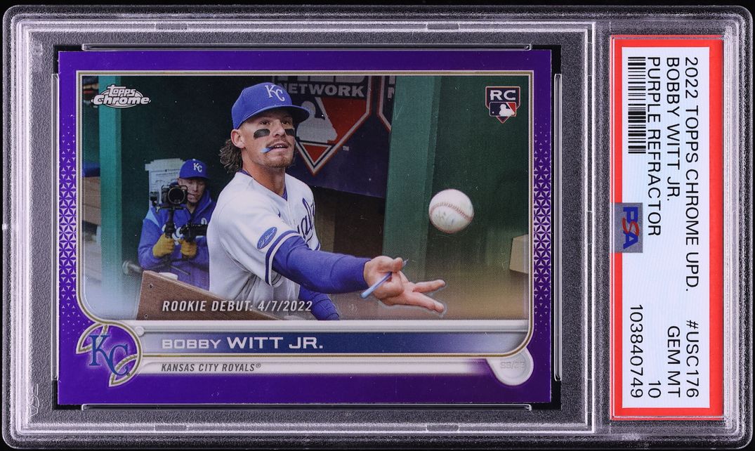 その他 MLB Bobby Witt Jr. PSA10 Bobby Witt Jr. 2022 Topps Update #US100 SSP Variation (Blue