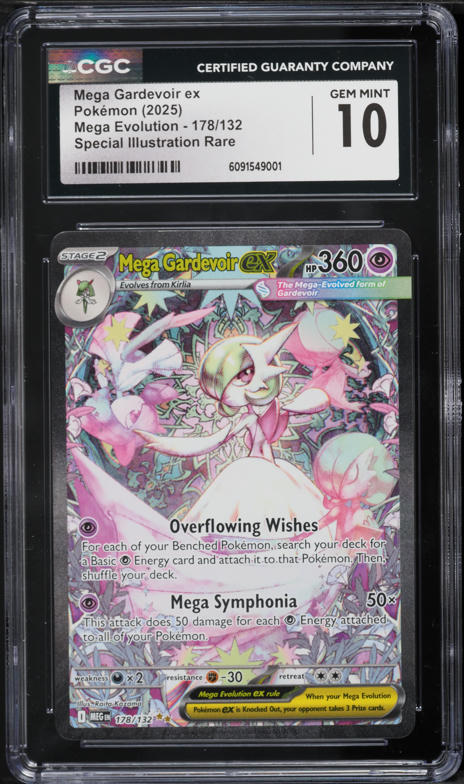 2025 Pokemon Mega Evolution SIR Mega Gardevoir ex #178 CGC 9.5