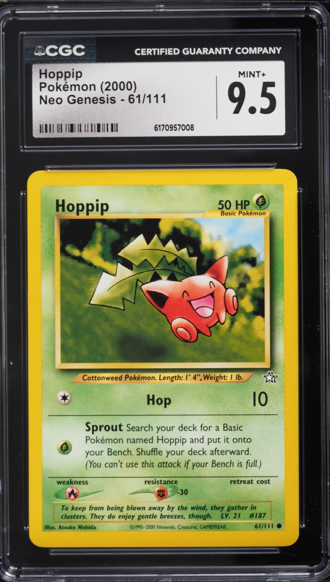 2000 Pokemon Neo Genesis Hoppip #61 CGC 9.5 MINT+