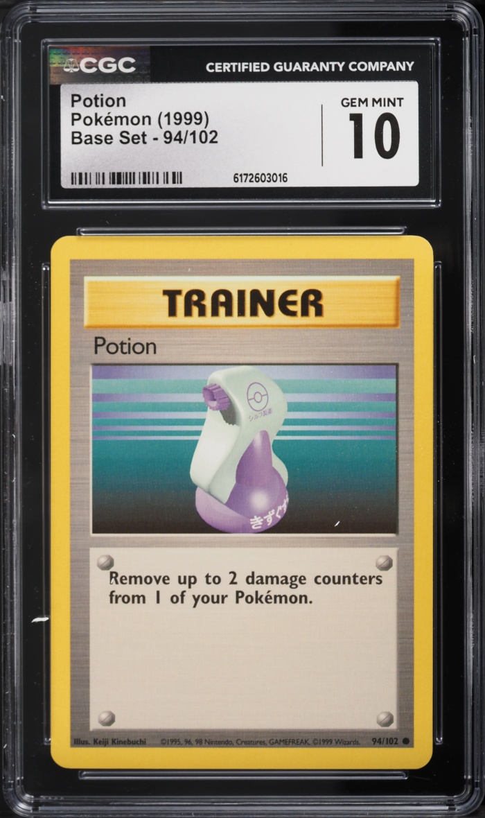 1999 Pokemon Base Set Potion #94 CGC 10 GEM MINT