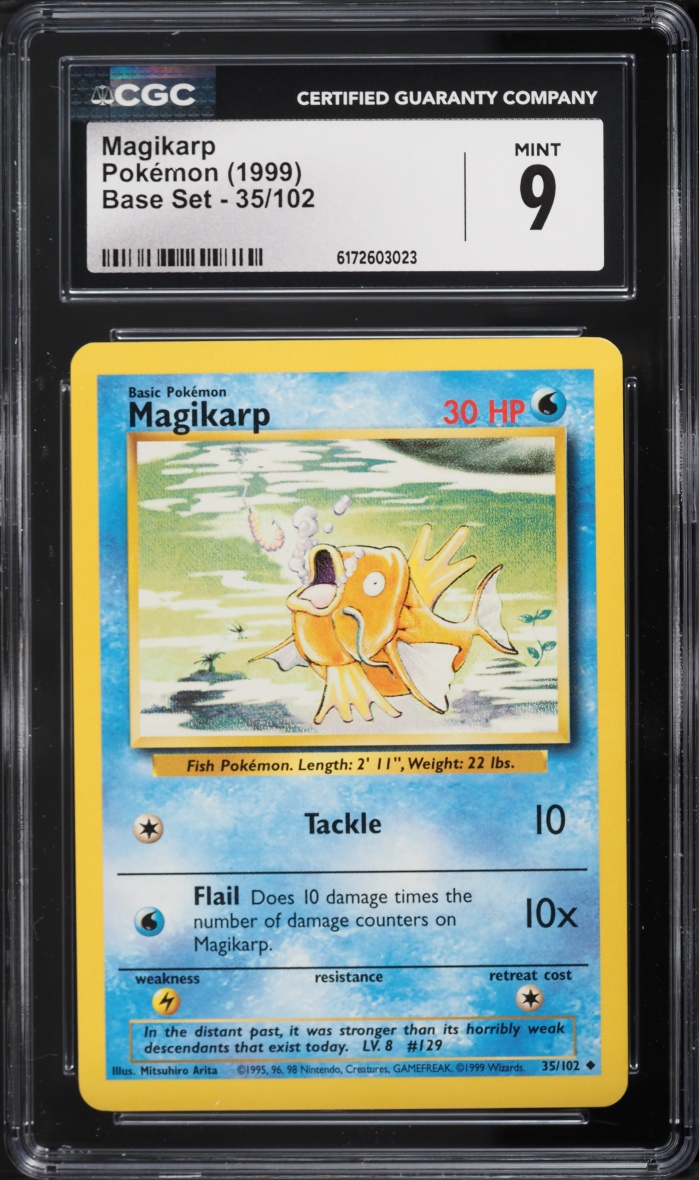 1999 Pokemon Base Set Magikarp #35 CGC 9 MINT