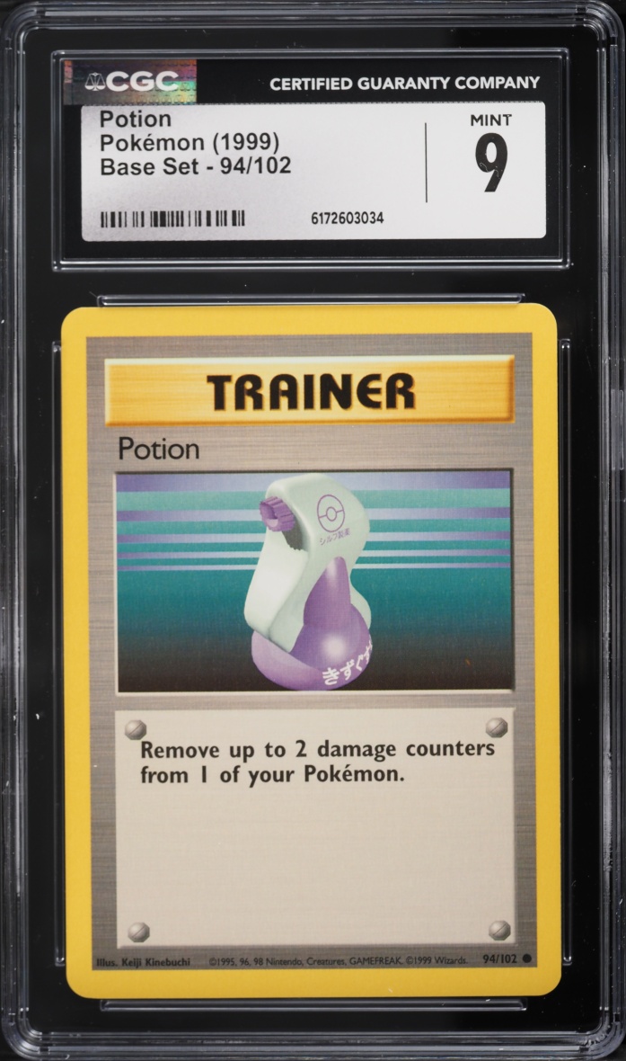 1999 Pokemon Base Set Potion #94 CGC 9 MINT