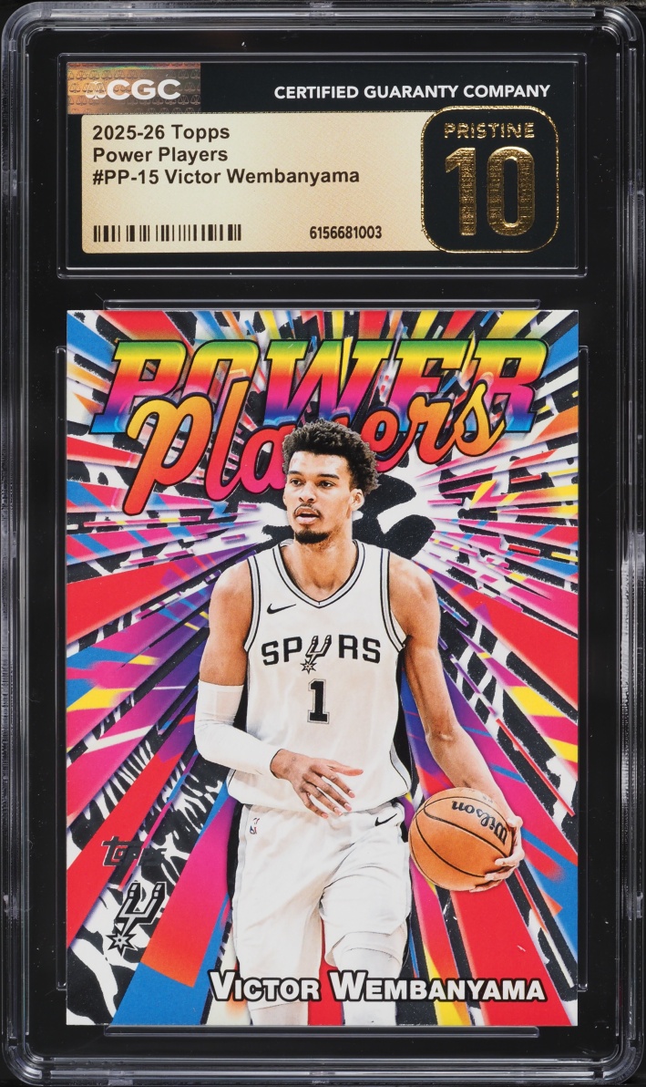 2025 Topps Power Players Victor Wembanyama #PP-15 CGC 10 PRISTINE