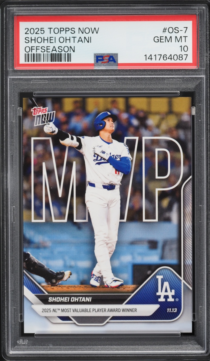 2025 Topps Now Off Season Shohei Ohtani #OS-7 PSA 10 GEM MINT