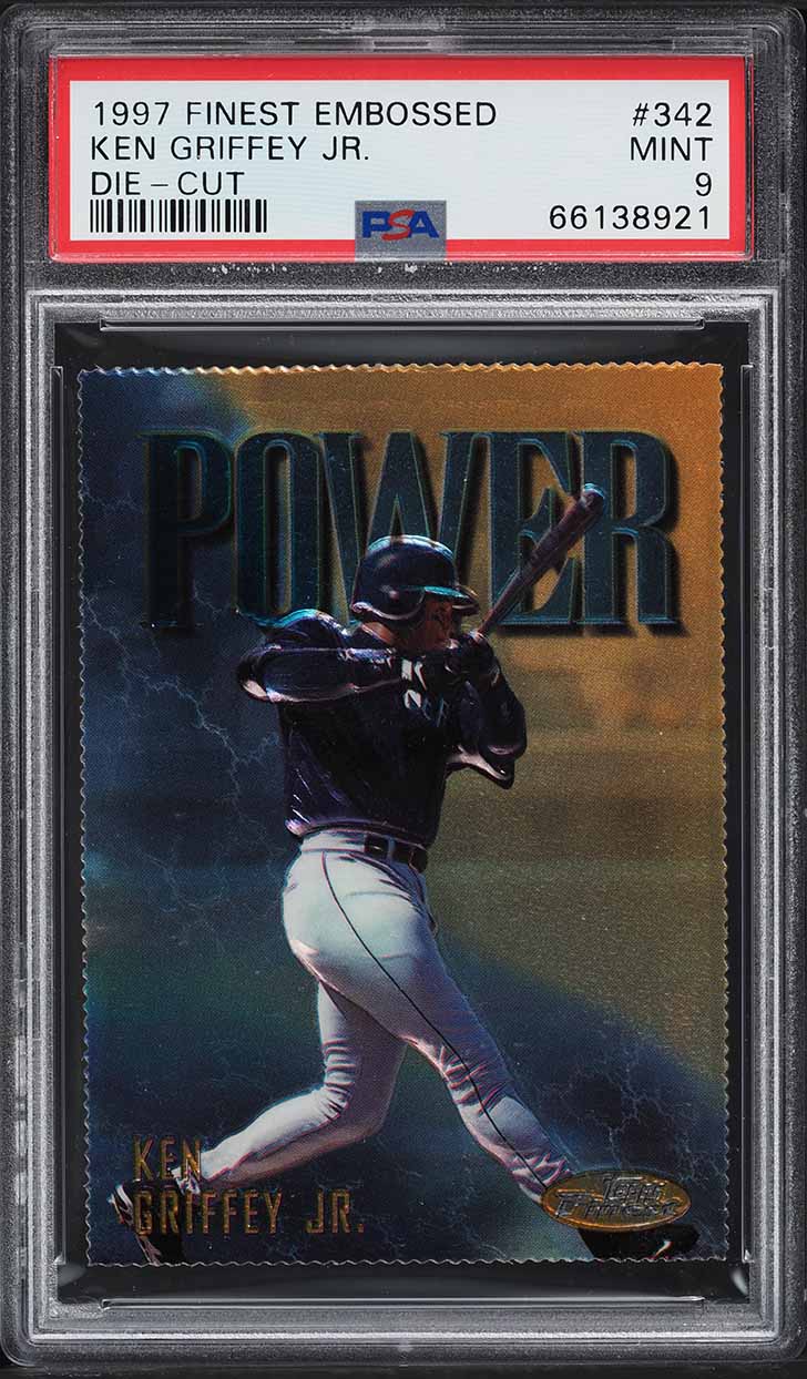 1997 Finest Embossed Gold Die-Cut Ken Griffey Jr. #342 PSA 9 MINT