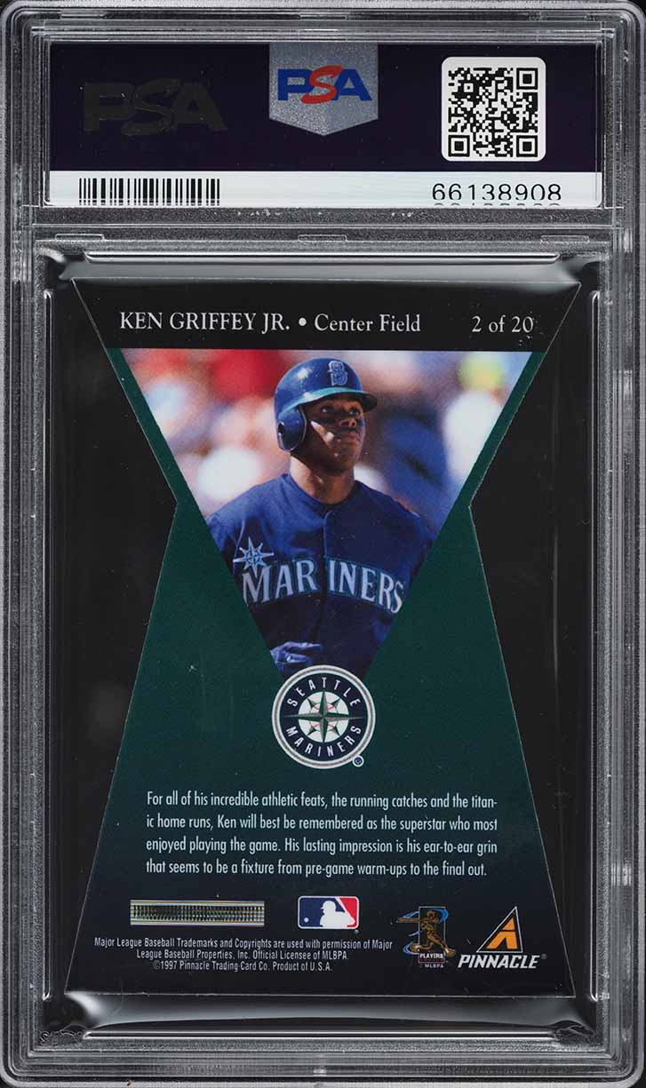 1997 Pinnacle Certified Lasting Impressions Ken Griffey Jr. #2 PSA 9 MINT - Photo 2