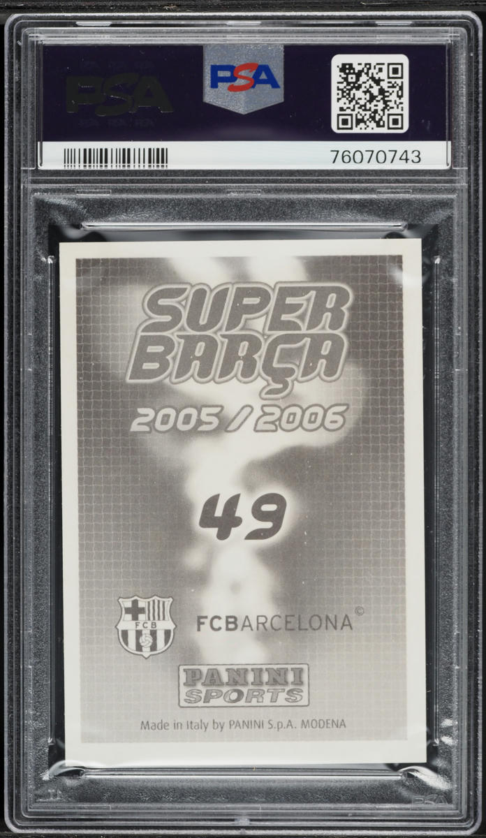 2005 Panini Super Barca Lionel Messi #49 PSA 9 MINT