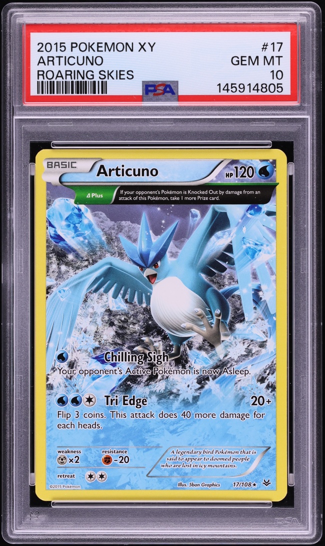 2015 Pokemon XY Roaring Skies Articuno #17 PSA 10 GEM MINT