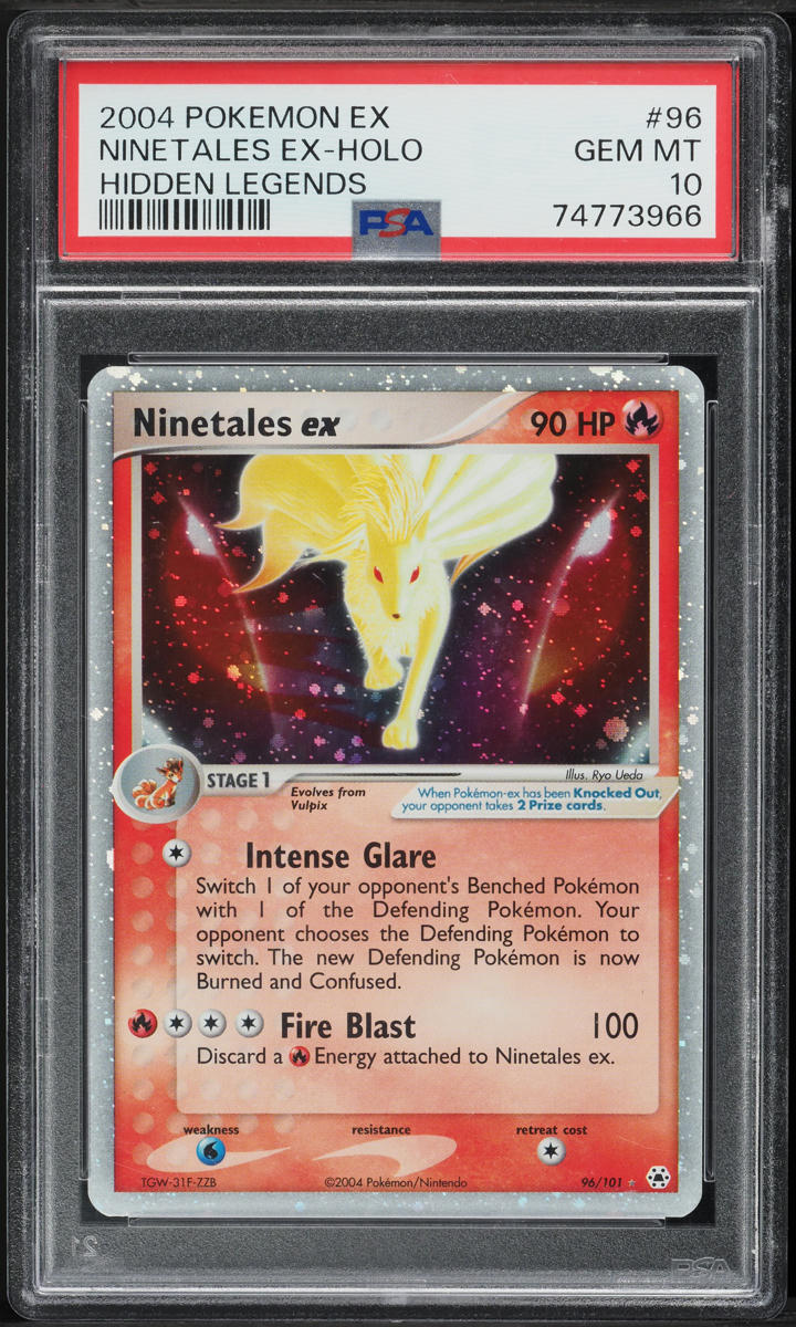 2004 Pokemon EX Hidden Legends Holo Ninetales ex #96 PSA 10 GEM MINT