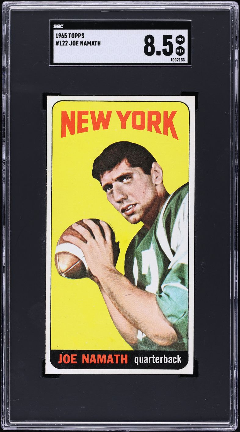 1965 Topps Football Joe Namath ROOKIE #122 SGC 8.5 NM-MT+