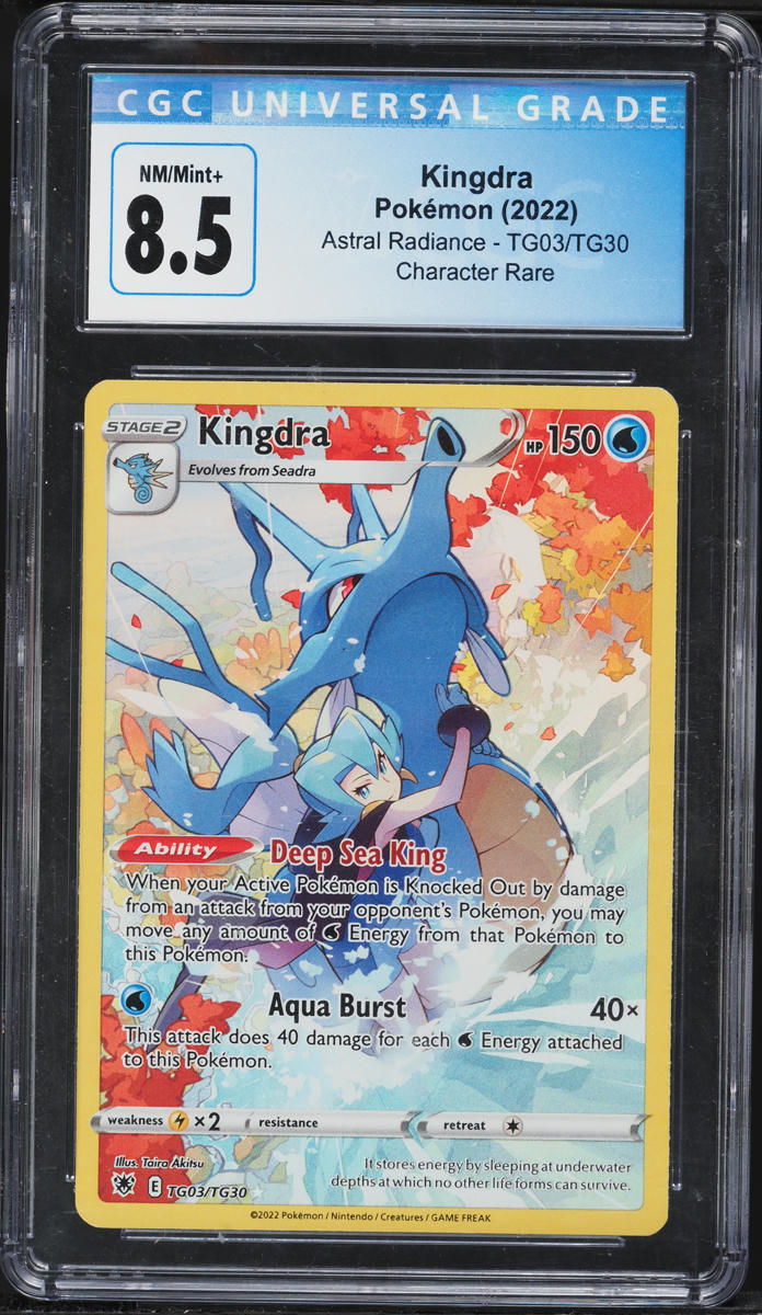 2022 Pokemon Sword & Shield Astral Radiance CHR Kingdra #TG03 CGC 8.5 NM-MT+