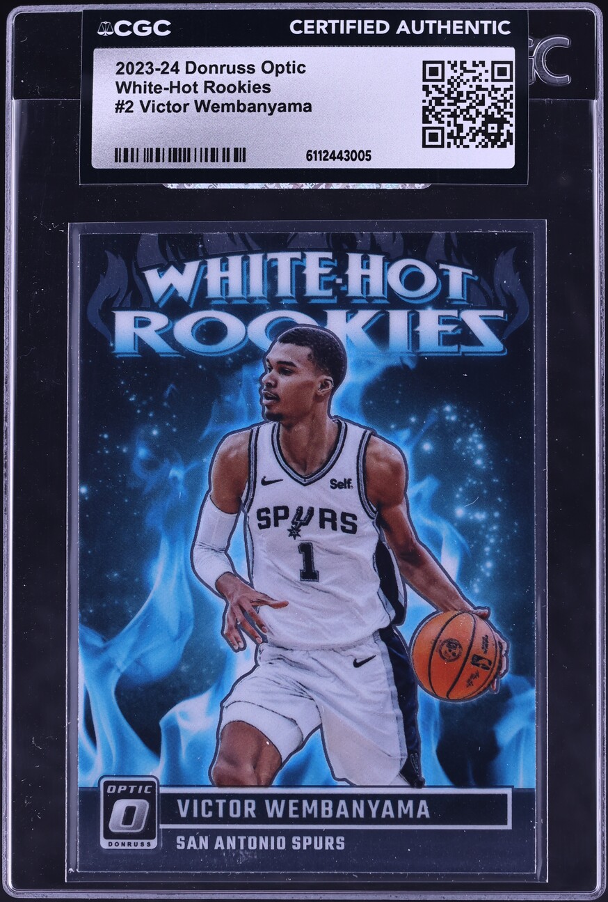 2023 Donruss Optic White-Hot Victor Wembanyama ROOKIE #2 CGC AUTH