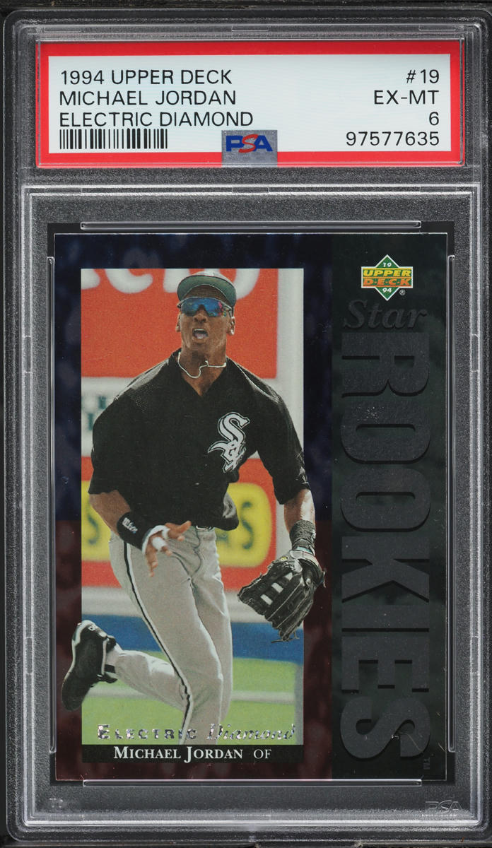 1994 Upper Deck Electric Diamond Michael Jordan ROOKIE #19 PSA 6 EXMT