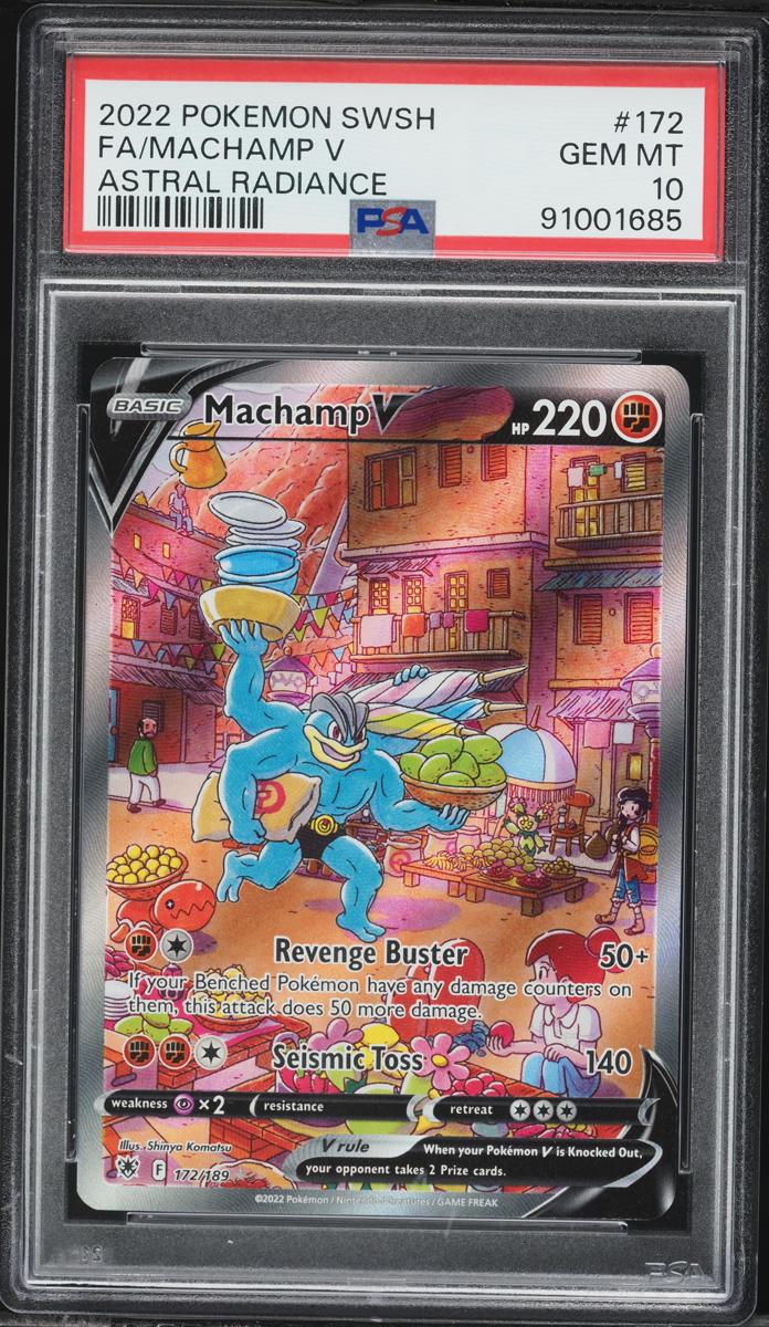 2022 Pokemon Sword & Shield Astral Radiance Alt Art Machamp V #172 PSA 10 GEM MINT