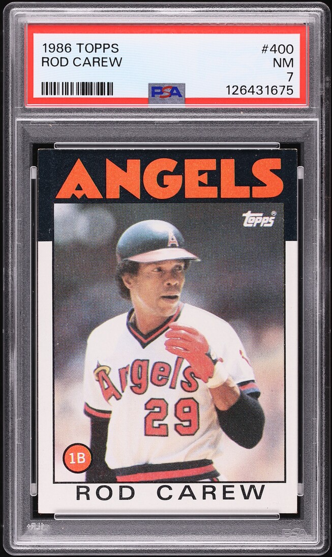 1986 Topps Rod Carew #400 PSA 7 NRMT